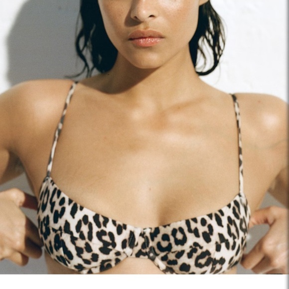 Leopard Print swim Bra - Picture 5 of 6